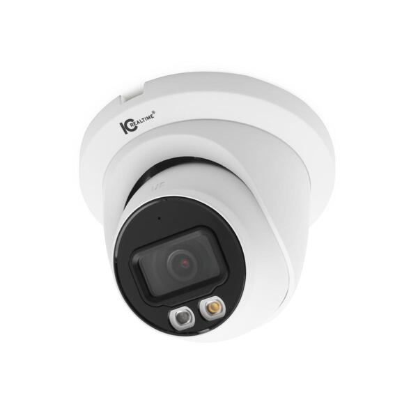 4MP IP I/O SS EYEBALL DOME. FIXED 2.8MM LENS (95Â°). 98 FT SMART DUAL ILLUMINATION. POE CAPABLE.